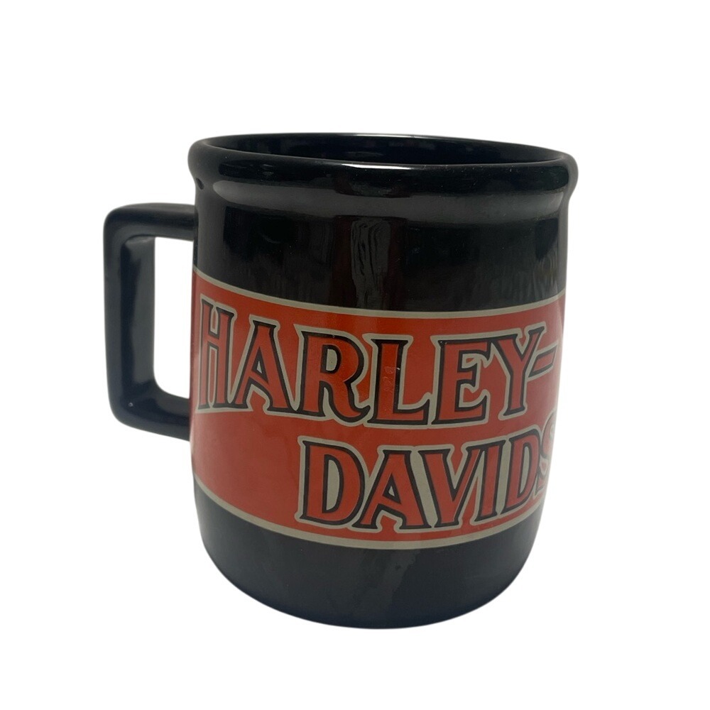 Harley-Davidson Black and Orange Coffee Mug